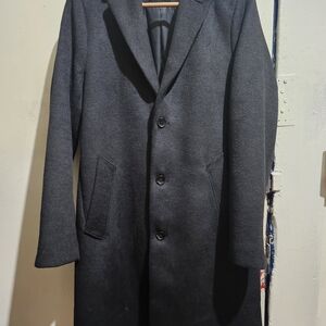Abercrombie & Fitch Charcoal Men's Trench Coat